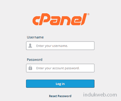 Cara Login ke cPanel Secara Langsung 1 Halaman login cPanel