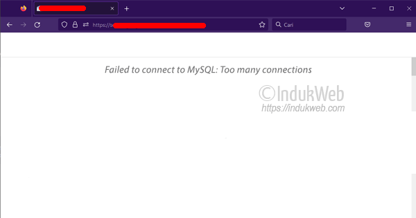 Failed to connect to MySQL: Too many connections
